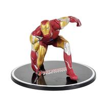 Figuras de ação da Marvel Hulk Capain América Ironman Homem-Aranha Modelo Collecion com base 10-13CM Figuras de ação da Marvel Hulk Capain América Ironman Homem-Aranha Modelo Collecion com base 10-13CM