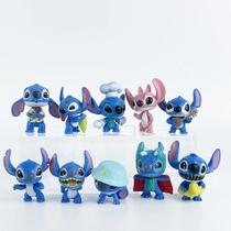 Figuras De Ação De Animação Infantil Lilo & Stitch Angel 10 Peças/Conjunto Ornamento De Mesa Figuras De Ação De Animação Infantil Lilo & Stitch Angel 10 Peças/Conjunto Ornamento De Mesa