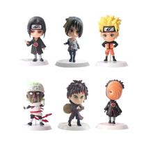 Figuras De Ação De Anime Hinata Sasuke Itachi Kakashi Gaara Naruto Shippuden Versão Q PVC Conjunto
