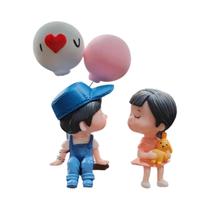 Figuras De Ação De Casais Em Estilo Cartoon Para Decoração De Carro, Ornamento De Balão, Acessórios