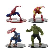 Figuras De Ação De Super-Heróis Da Marvel Homem-Aranha Homem De Ferro Capitão América Hulk Máquina Figuras De Ação De Super-Heróis Da Marvel Homem-Aranha Homem De Ferro Capitão América Hulk Máquina