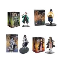 Figuras de Ação Demon Slayer - Tanjirou, Nezuko, Zenitsu e Inosuke