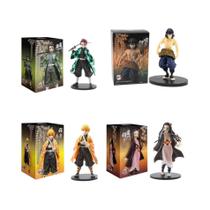 Figuras de Ação Demon Slayer - Tanjirou, Nezuko, Zenitsu e Inosuke