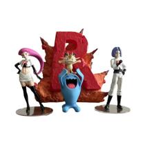 Figuras De Ação Do Time Rocket Do Anime Pokémon Para Crianças, Modelos De PVC De 3-11cm, Brinquedos