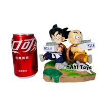 Figuras De Ação Dragon Ball Son Goku E Krillin Entregadores De Leite Modelo PVC Brinquedos De Anime