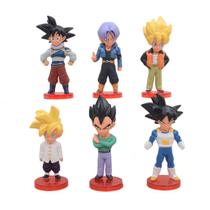 Figuras de ação Dragon Ball Z, pacote com 6 modelos colecionáveis em PVC Figuras de ação Dragon Ball Z, pacote com 6 modelos colecionáveis em PVC