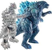 Figuras de Ação Godzilla e MechaGodzilla com Mochila - 2021, Juntas Móveis e Vinil Macio
