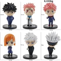 Figuras de Ação Jujutsu Kaisen - Gojo Satoru, Yuji Itadori e Fushiguro