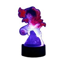 Figuras De Ação Luffy Zoro One Piece Anime Lâmpada Noturna LED 3D Modelo De PVC Brinquedos Presente