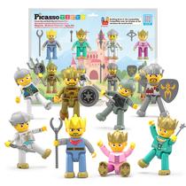 Figuras de ação magnéticas Picasso Toys Medieval King & Knights