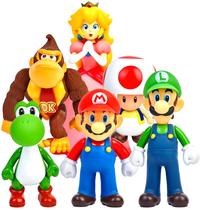 Figuras de ação MALABALA Super Mario, conjunto com 6 peças de 13 cm Figuras de ação MALABALA Super Mario, conjunto com 6 peças de 13 cm
