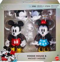 Figuras de ação Mattel Disney 100 Mickey e Minnie Mouse Figuras de ação Mattel Disney 100 Mickey e Minnie Mouse