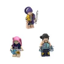 Figuras De Ação Mini K-POP Demon Hunters Blocos De Montar 8 Peças Brinquedo Educativo Para Crianças