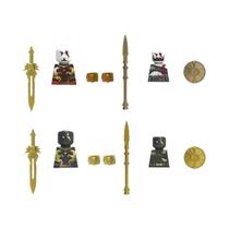 Figuras De Ação Mini Kratos Geralt Ciri Compatíveis Com Blocos De Montar, Brinquedos Para Crianças,