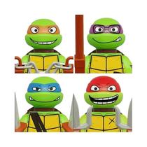Figuras De Ação Mini Ninja Tartaruga 4PCS 8PCS, Bonecos Leo E Raph, Blocos De Montar, Brinquedos De Figuras De Ação Mini Ninja Tartaruga 4PCS 8PCS, Bonecos Leo E Raph, Blocos De Montar, Brinquedos De