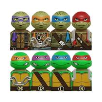 Figuras De Ação Mini Ninja Tartaruga 4PCS 8PCS, Bonecos Leo E Raph, Blocos De Montar, Brinquedos De Figuras De Ação Mini Ninja Tartaruga 4PCS 8PCS, Bonecos Leo E Raph, Blocos De Montar, Brinquedos De