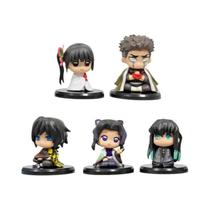 Figuras De Ação Mini Q Version De Tanjiro, Nezuko, Inosuke E Zenitsu De Demon Slayer, 5 Figuras De Ação Mini Q Version De Tanjiro, Nezuko, Inosuke E Zenitsu De Demon Slayer, 5