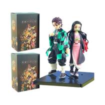 Figuras De Ação Tanjiro Nezuko Zenitsu Inosuke Demon Slayer Anime Kimetsu No Yaiba Brinquedos Modelo