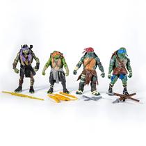 Figuras De Ação Tartarugas Ninja Mutantes Adolescentes 4pcs TMNT Anime Brinquedos De PVC Para