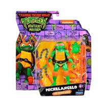 Figuras de Ação Tartarugas Ninja - Raphael e Michelangelo com Articulações Móveis