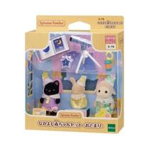 Figuras De Anime Sylvanian Families Conjunto Familiar Brinquedo Colecionável Decoração Para Quarto