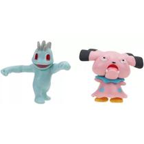 Figuras De Batalha Pokémon Machop E Snubbull Sunny Original