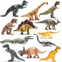 Figuras de dinossauro PREXTEX 25cm - 12 brinquedos de plástico de 3 a 5 anos ou mais Figuras de dinossauro PREXTEX 25cm - 12 brinquedos de plástico de 3 a 5 anos ou mais