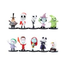 Figuras De Jack Skellington Do Filme Pesadelo Antes Do Natal, Conjunto Com 10 Peças, Brinquedos De