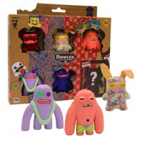 Figuras de pelúcia colecionáveis P.M.I. Fuggler Série 2 - pacote com 6