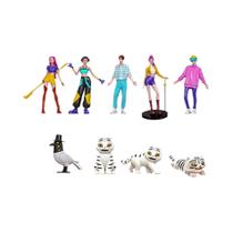 Figuras De PVC Kpop Demon Hunters 9 Peças Estátua De Anime Decoração De Mesa Brinquedos De Halloween