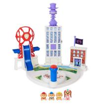 Figuras e Playset - Patrulha Canina: Um Filme Superpoderoso - Playset Liberty e Patrulheiros Juniores - Sunny Brinquedos