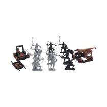Figuras Estáticas De Guerreiros Medievais, Carros De Combate E Cavalos Para Crianças, Jogo De Guerra