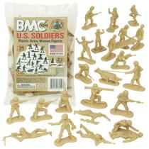 Figuras femininas femininas de plástico BMC 36 peças de soldado bronzeadas