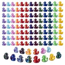 Figuras jrootouh 3D Impressas 100 Unidades Mini Patinhos Coloridos Figuras jrootouh 3D Impressas 100 Unidades Mini Patinhos Coloridos