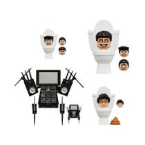 Figuras Skibidi Toilet Man, Blocos 2026 TV Man Titan Cameraman Speakerman, Quebra-Cabeças, Figuras