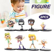 Figuras, Statue Toys, personagens de The Loud House, 8 unidades Figuras, Statue Toys, personagens de The Loud House, 8 unidades