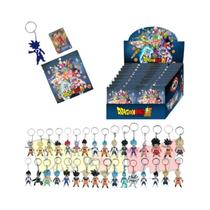 Figuras Super Saiyan Goku Vegeta Dragon Ball Caixa Surpresa Anime PVC Chaveiro Modelo Brinquedos