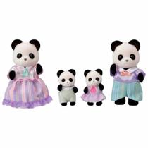 Figuras - Sylvanian Families - Família dos Pandas Graciosos - Epoch Magia