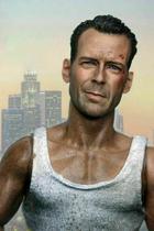 Figure Head Sculpt RoofWorld Bruce Willis em escala 1/6 para 12" Phicen