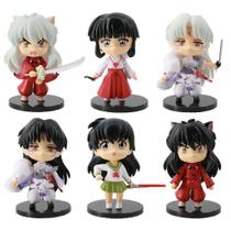 Figure Toy Collection Inuyashas Anime 6 peças, modelo 10 cm, PVC Figure Toy Collection Inuyashas Anime 6 peças, modelo 10 cm, PVC