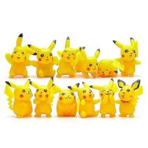 Figure Toy Mini Pocket Elf Pikachu 12 peças Micro Landscape