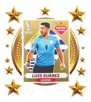 Figurinha Copa 2022 Luis Suárez - Gold Ouro Legend Extra
