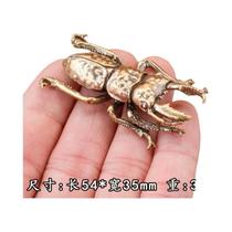 Figurinha De Inseto De Cobre Simulando Besouro Unicórnio, Brinquedo De Mesa Para Casa, Presente Figurinha De Inseto De Cobre Simulando Besouro Unicórnio, Brinquedo De Mesa Para Casa, Presente