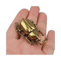 Figurinha De Inseto De Cobre Simulando Besouro Unicórnio, Brinquedo De Mesa Para Casa, Presente