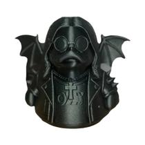 Figurinha De Pato Morcego Impressa Em 3D Gótica Ornamento De Mesa De Música Rock Decoração De Figurinha De Pato Morcego Impressa Em 3D Gótica Ornamento De Mesa De Música Rock Decoração De