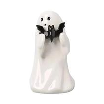 Figurinha De Resina De Cão Fantasma De Halloween De 15CM, Decoração Fofa Para Mesa E Casa