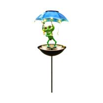 Figurinha De Sapo Solar Com Luzes LED Para Jardim, Gramado, Caminho, Decoração De Halloween E Natal