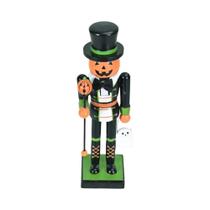Figurinha De Soldado Quebra-Nozes Esqueleto De Abóbora De Halloween Para Decoração De Casa E