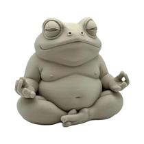 Figurinha Decorativa De Sapo Zen Gordo Impressa Em 3D Para Casa, Escritório, Presente De Meditação
