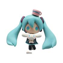 Figurinha Kawaii Hatsune Miku Com Cinnamoroll, Decorações De Mesa, Bonecos De Ação, Modelo De